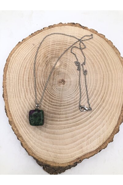 Mariposa Line أنيوليت من الحجر الطبيعي (روبيزويت) قطع قطعة مكعب أو قلادة أو س...