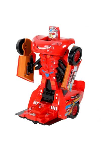 SUDEN Robota Dönüşen Şimşek Mcqueen Uzaktan Kumandalı Şarjlı Araba