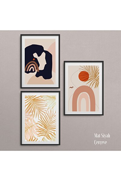 HOMEPACK Crni laminirani okvir set od 3 dela za slike Hpn029