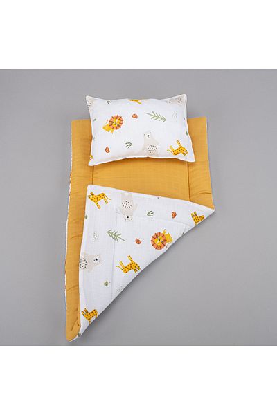 Yunikobaby Diaper Mat and Pillow - Muslin Muslin - Aslan
