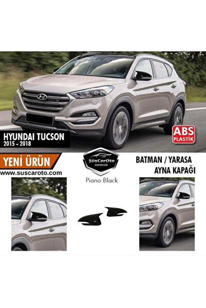 ŞüsCarOto Aksesuar Hyundai Tucson 2015-2018 Uyumlu Batman Yarasa Ayna Kapağı ...