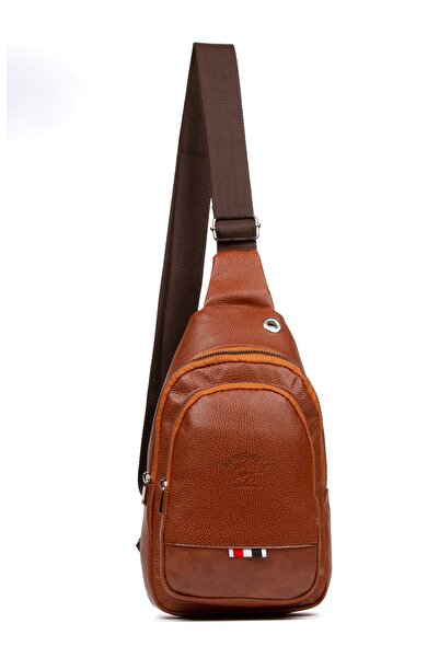 Newish Unisex Crossbody Shoulder Bag with Headphone Jack, Freebag, Vegan Leather (29x19cm)(gift Keychain)