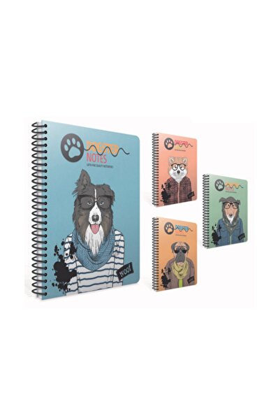 Gıpta Spiralli Kareli Defter A4 80 Yaprak Dogster