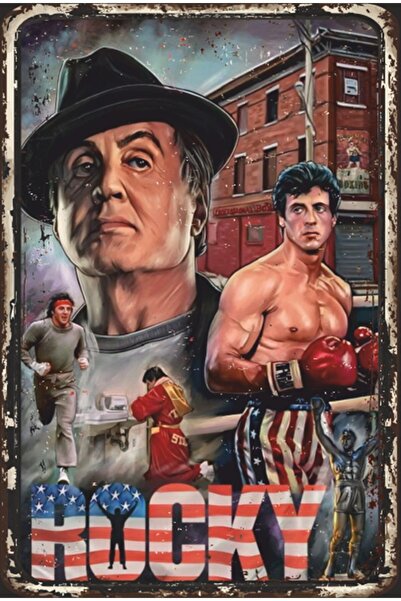 Hayat Poster Poster retro din lemn Rocky Cinema