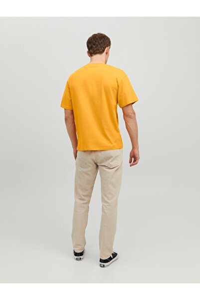 Jack & Jones Jorbrınk Studio Men's Crew Neck Orange T-shirt 12227718