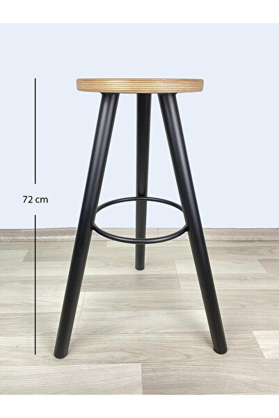 İREM Banco Bar Sandalyesi, Bar Taburesi 72cm Ahşap