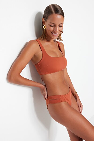 Trendyol Collection Bikini-Set - Braun - Unifarben