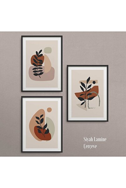 HOMEPACK Crni laminirani okvir set od 3 dela za slike Hpn044