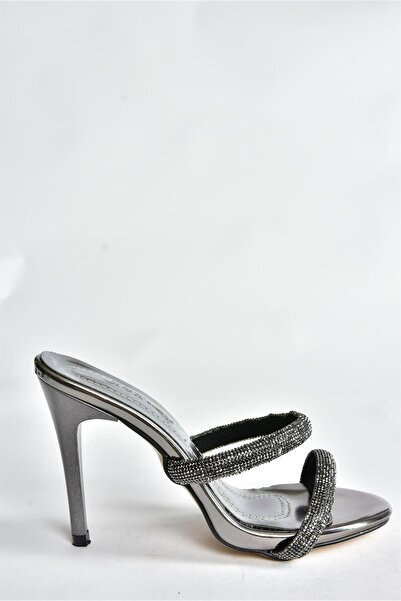 Fox Shoes Platinum Mirror Heeled Women's Evening Dress Slippers P251862034