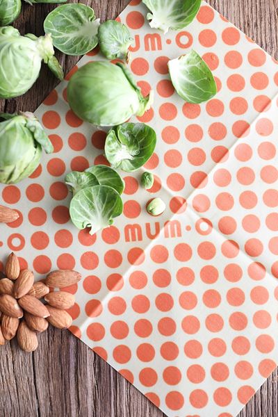 MUMO 3-Piece Medium Set - Vegetable Waxed Food Storage Fabric - Vegan Content