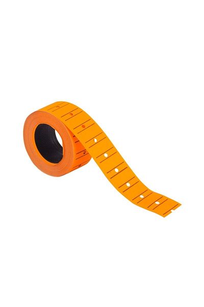 KRAF Phosphorescent Orange Motex Etıket - 12x21 Mm, 12 Pieces