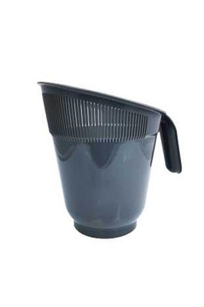 Tiesa Home Plastic Inclined Multi-Purpose Practical Rice Pasta Strainer Gray