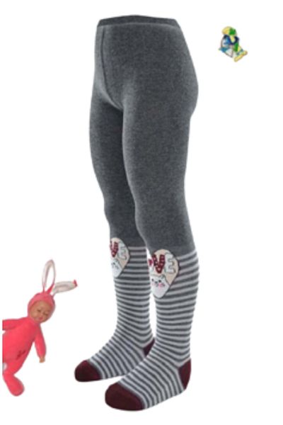 Ekinoks Girl&#39;s Cat Patterned Cartoon Patterned Pantyhose