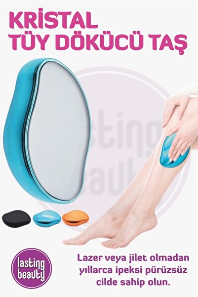 lasting beauty Epilasyon Aleti Acısız Tüy Dökücü Tüy Alma Silgisi Kristal Taş...