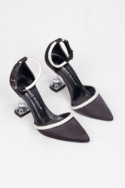 Adım Adım Women's Goblet Heeled Stone Evening Dress Shoes