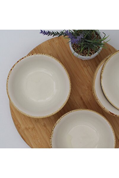 Arna Porselen Std Arna 14 cm Soup Bowl - 6 Pieces Cappuccino Classic