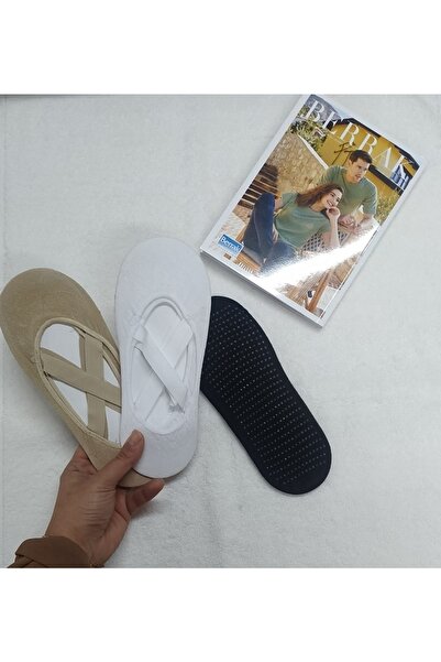 Ervanur Комплект от 3 чифта плоски чорапи за йога и пилатес