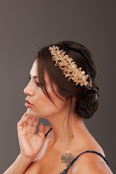 Simay Aksesuar Gelin Saç Aksesuarı,gelin Tacı,kına Nişan Düğün Tacı,kına Geli...