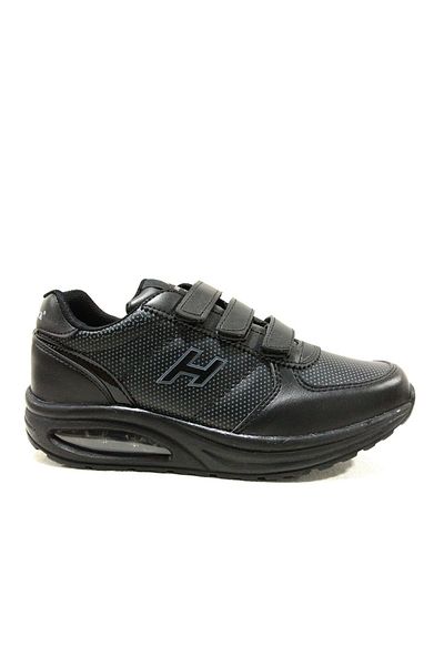 Hammer Jack Black Air Sole Sneakers Velcro Sports Shoes