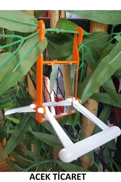 A.C.E.K PLASTİK Bird Toy Mirrored Swing
