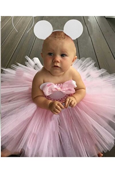 ELALEL TASARIM 1 Yas Pembe Elbise