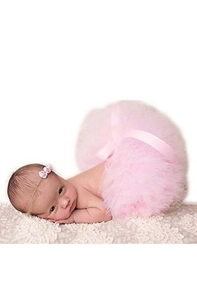 ELALEL TASARIM Pembe Yenidogan Tütü Etek