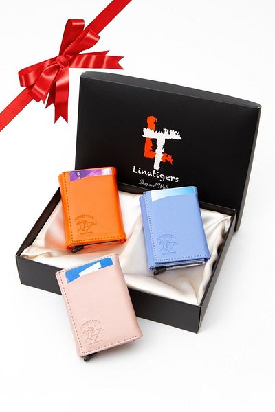 Linatigers Rfid Protected Premium Mechanism Wallet Color Set (3 Pieces)