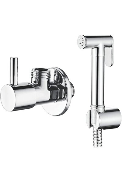 RCYAPI Spiralli Taharet El Duşu Ve Musluk Seti Tuvalet Wc Duş Spreyi Shattaf Taharetmatik ( % 100 Pirinç )