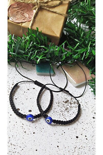 MARCİELO Accessories Nazar Boncuklu Makrome Örme Bileklik