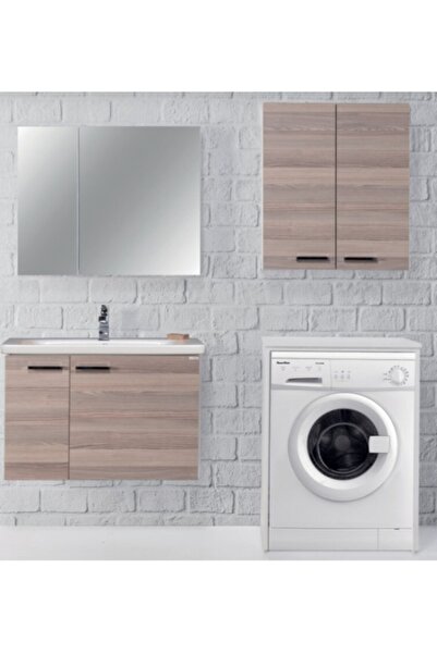 Akçelikler Akçelik Yapı 80 Cm Iberya Meşe Set Hilton Banyo Dolabı