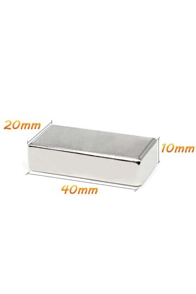 Hdg 2 Adet 40x20x10 Mm Neodyum Mıknatıs Magnet - Çok Güçlü Çekim