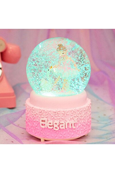 keyfim shop Balerin Kız Işıklı Müzikli Orta Boy Kar Küresi