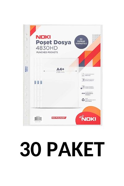 Noki 30 عبوة 4830-HD 100 كيس ملف