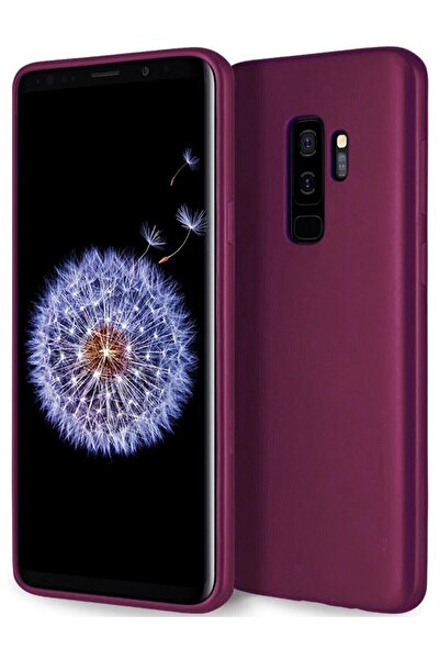 ZM STORE Samsung Galaxy S9 Plus Kılıf Premier Mürdüm Silikon Kapak
