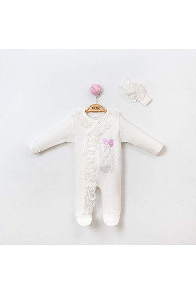 OTTO BABY Girl's Scalloped Frilly Jumpsuit