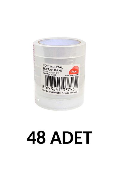 Noki 48 Pieces 19x66 Transparent Crystal Tape Money Tape