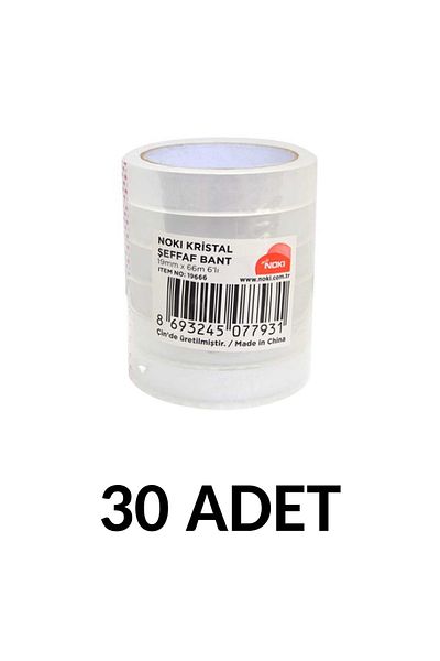 Noki 30 Pieces 19x66 Transparent Crystal Tape Money Tape