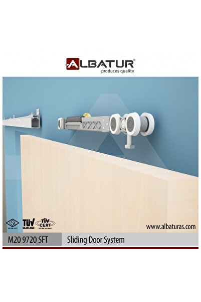 Albatur 9720 120 Kg Ayarlı Çift Yöne Yavaşlatıcılı Sürgü Kapı Sistemi 2 Metre...