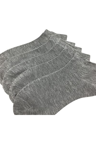 MoodSocks Gray Cotton Ankle Length Socks 5pcs