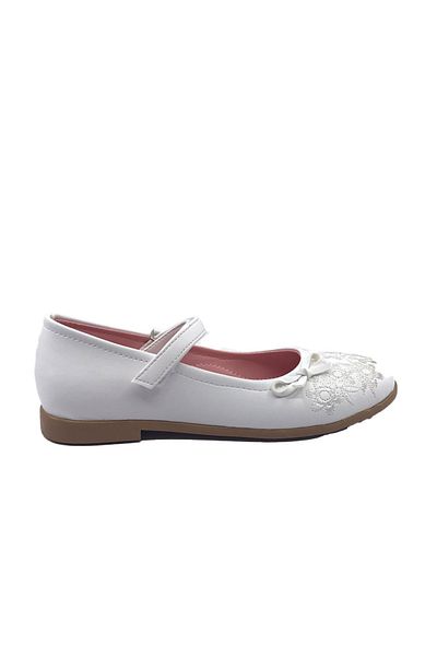 Sema 3997 Pantofi de balerină cu velcro cu fundă pentru fete