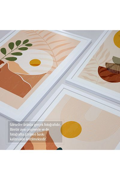 HOMEPACK Σετ ζωγραφικής 3 τεμαχίων με λευκό πλαστικοποιημένο πλαίσιο Hpn067