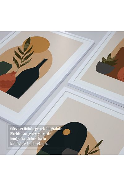 HOMEPACK Σετ ζωγραφικής 3 τεμαχίων με λευκό πλαστικοποιημένο πλαίσιο Hpn070