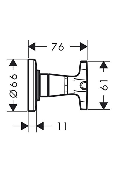 Hansgrohe Logis Classic Ankastre Stop Valf Sıva Üstü Altın 71976990
