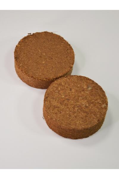 Katre Bahçe 2 Adet 60 mm Hindistan Cevizi Sıkıştırılmış Toprak Diski Kokopit Cocopeat