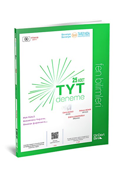 Üç Dört Beş Yayıncılık 345 - Tyt 25 Li Fen Bilimleri Deneme 2023 Model