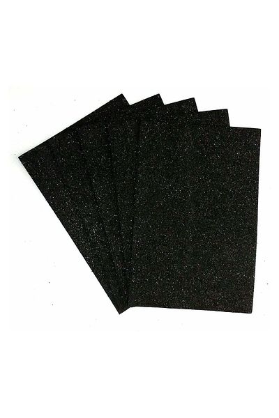 Ticon 20 Pieces A4 Glitter Eva 20x30cm Black