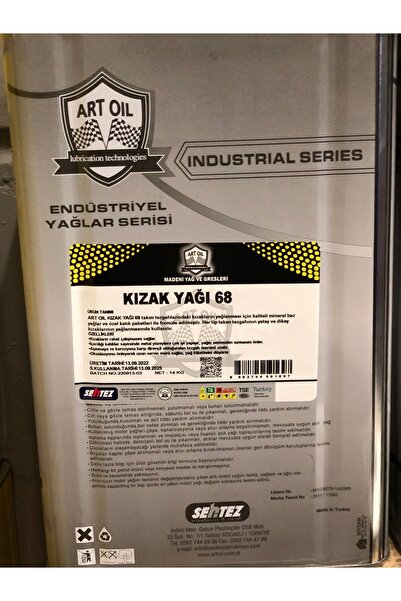 Kızak Yağı 68 Numara Artoıl (16 Lt)