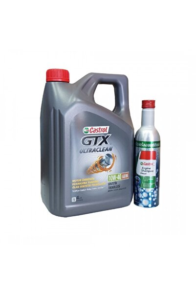 CASTROL Gtx Ultraclean 10w-40 4 Lt Motor Iç Temizleme 300 ml (ÜRETİM:2023)