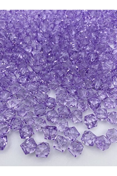 Hedef Bijuteri 100 جرام 12 ملم أرجواني / مكعب أرجواني فاتح، خرز أكريليك نموذج...