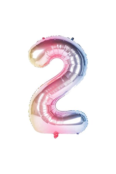 Partimarka Colorful Foil Balloon with 2 Numbers